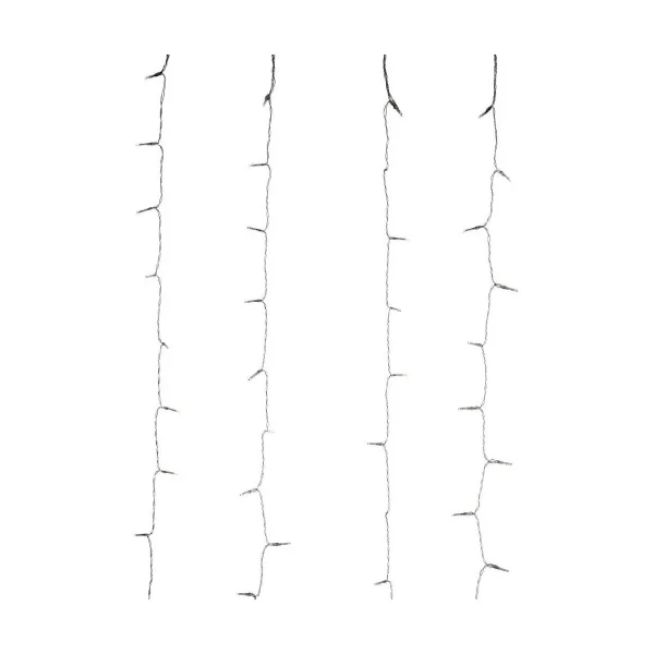 LED aizkaru gaismas H&S 2,7 W Silta gaisma Silts balts 5 m 2 x 1 m 1 x 2 m Dzeltens