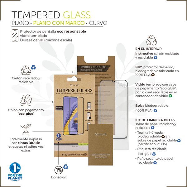 Защита для экрана для телефона Muvit for Change