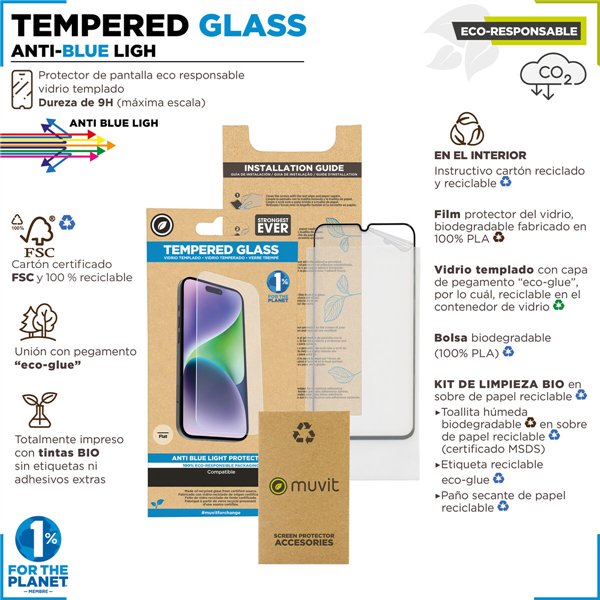 Защита для экрана для телефона Muvit for Change