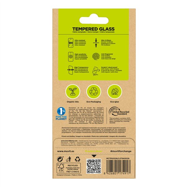 Matkapuhelimen näytönsuoja Muvit for Change