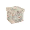 Подушка DKD Home Decor почвы Коричневый Зеленый бахрома Араб 40 x 40 x 40 cm