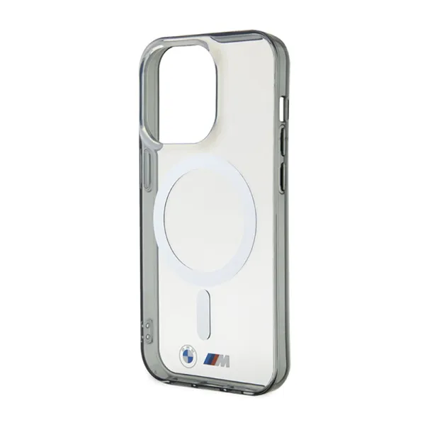 BMW Silver Ring MagSafe - Case for iPhone 14 Pro (Transparent)