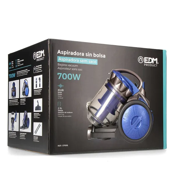 Putekļu Sūcējs bez Maisa EDM 07696 Zils 700 W