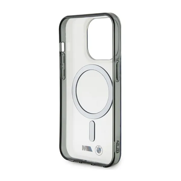 BMW Silver Ring MagSafe - Case for iPhone 14 Pro (Transparent)