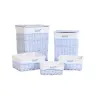 Набор корзин DKD Home Decor Синий Celeste плетеный Детский 44 x 34 x 56 cm 5 Предметы