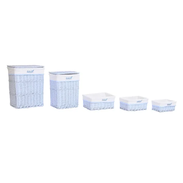 Grozu komplekts DKD Home Decor Zils Celeste pīts Bērnu 44 x 34 x 56 cm 5 Daudzums