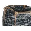 Набор корзин DKD Home Decor Белый Чёрный 56 x 56 x 60 cm 52 x 52 x 60 cm Пластик (3 Предметы)