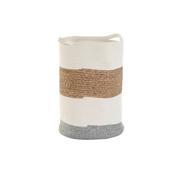 Декоративная корзина DKD Home Decor Белый Натуральное волокно