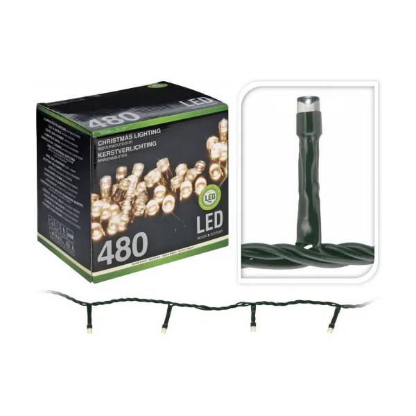 LED-valokranssi Valkoinen (39 m)