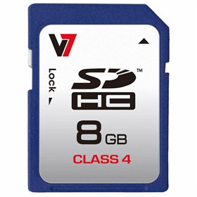 SD Memory Card V7 VASDH8GCL4R-2E 8 GB