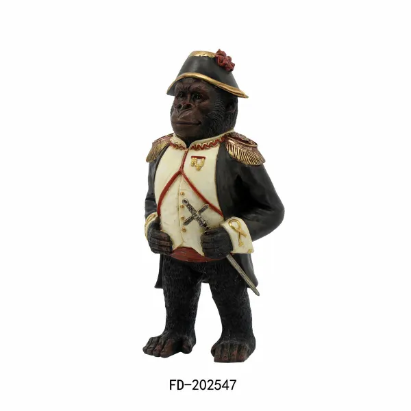 Koristehahmo DKD Home Decor 16,5 x 12 x 32 cm Gorilla