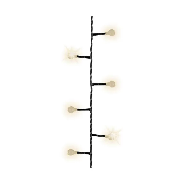 Wreath of LED Lights Lumineo Cherry Compact White (14 m)