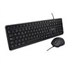 Keyboard and Mouse V7 CKU350ES Black Spanish Qwerty