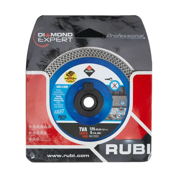 Алмазный отрезной диск Rubi superpro r31933 125 mm