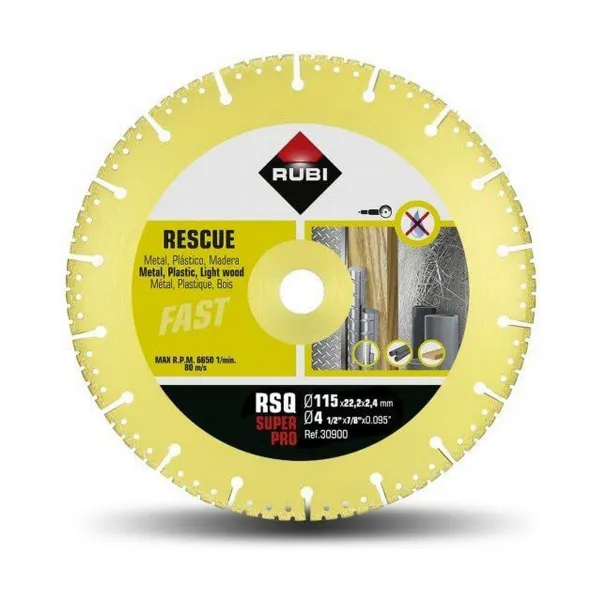Deimantinis pjovimo diskas Rubi superpro r30900 115 mm