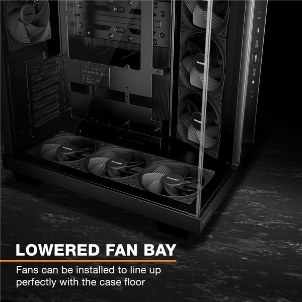 ATX pusiau bokšto tipo korpusas Be Quiet! BGW83 Juoda