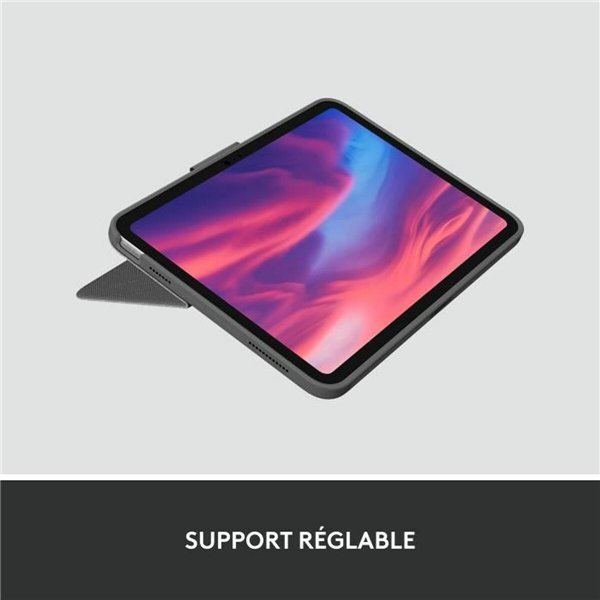 Bluetooth-клавиатура с подставкой для планшета Logitech Combo Touch Серый французский AZERTY