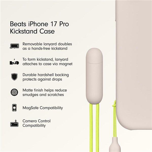 Pārvietojams Pārsegs Beats iPhone 17 Pro Apple