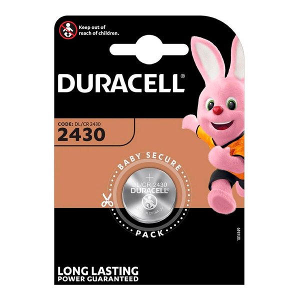 Liitium Nööppatarei DURACELL CR2430 3V 3 V