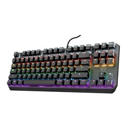 Pelinäppäimistö Trust 24407 Musta Espanjalainen Qwerty