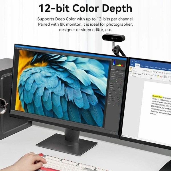 Кабель Displayport Vention HCFLH Чёрный 2 m