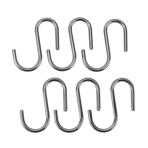 Ripustuskoukku Metaltex Lonardo Kromattu Metalli 6,5 cm 6 Kappaletta
