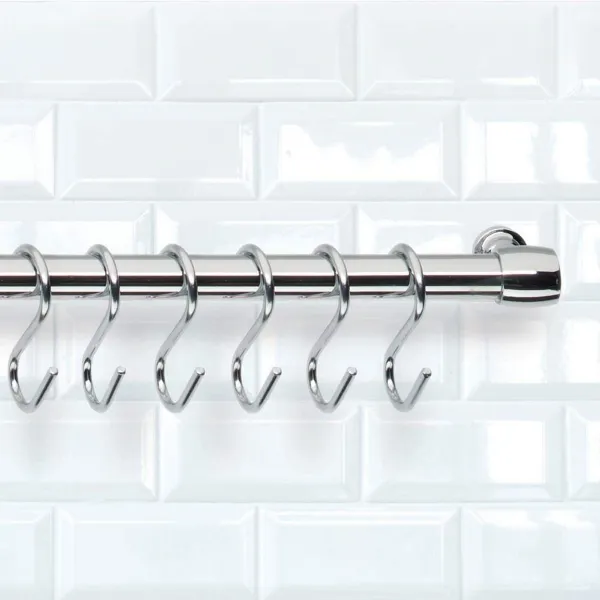 Āķis piekāršanai Metaltex Lonardo Hromēts Metāls 6,5 cm 6 Daudzums