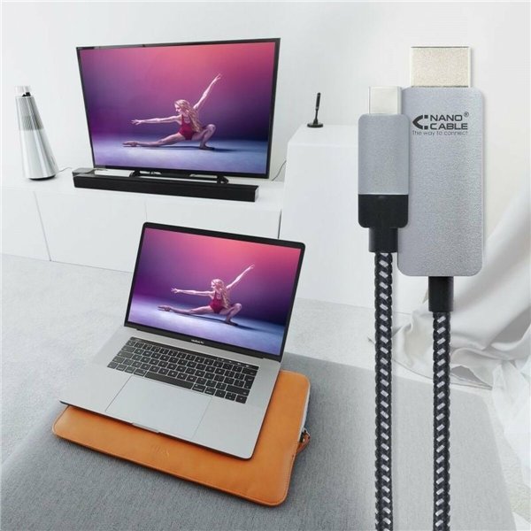 USB-C to HDMI Cable NANOCABLE 10.15.5103 Black 3 m
