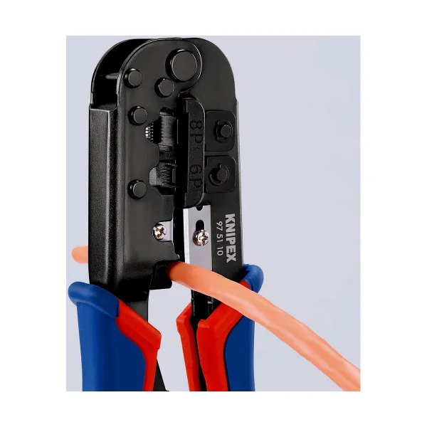 Johtopuristin Knipex 70 x 18 x 190 mm Kaapelit ja liittimet (1 osaa)