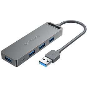 USB Centrmezgls Vention CHLHB Melns