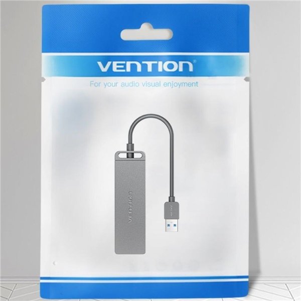 USB Centrmezgls Vention CHLHB Melns
