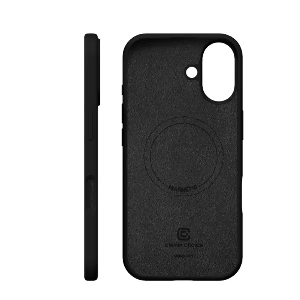 Crong Color Cover Magnetic - MagSafe iPhone 17 Case (Black)