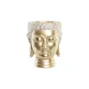 Подставка под цветочный горшок DKD Home Decor 17,5 x 17,5 x 21 cm Позолоченный Будда Смола