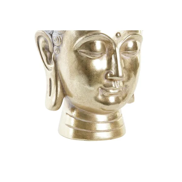 stādītājs DKD Home Decor 17,5 x 17,5 x 21 cm Bronza Buda Sveķi