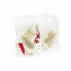 Candleholder DKD Home Decor Beige Maroon Aluminium Crystal 8 x 8 x 11 cm Dried flower (2 Units) (2 Pieces)