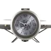 Настольные часы DKD Home Decor Позолоченный Серебристый Самолет (2 штук)