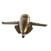 Настольные часы DKD Home Decor Позолоченный Серебристый Самолет (2 штук)