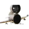 Настольные часы DKD Home Decor Позолоченный Серебристый Самолет (2 штук)