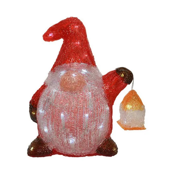 Светящееся украшение Lumineo Прозрачный Гном 25 x 17 x 29 cm Акрил