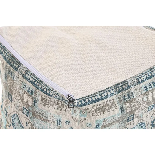 Pufs DKD Home Decor Casablanca Zils Bārkstis 40 x 40 x 40 cm