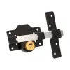 Apsauginė spyna EDM 85192 Juoda nikelis 83 x 170 mm Ø26 mm