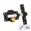 Drošības slēdzene EDM 85192 Melns niķelis 83 x 170 mm Ø26 mm