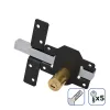 Apsauginė spyna EDM 85192 Juoda nikelis 83 x 170 mm Ø26 mm