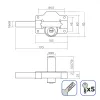 Замок безопасности EDM 85192 Чёрный никель 83 x 170 mm Ø26 mm