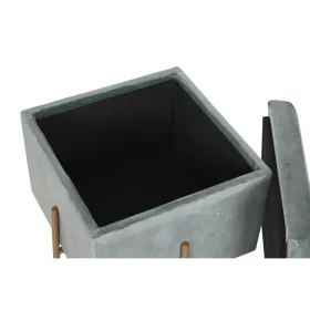 Atrama pėdoms DKD Home Decor Metalinis Turkis Poliesteris (45 x 45 x 45 cm)
