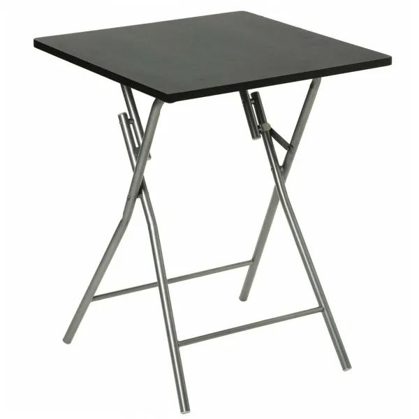 Sulankstomas stalas Hespéride Juoda Raudona Juoda / Pilka Metalinis Plienas 60 x 60 x 75 cm