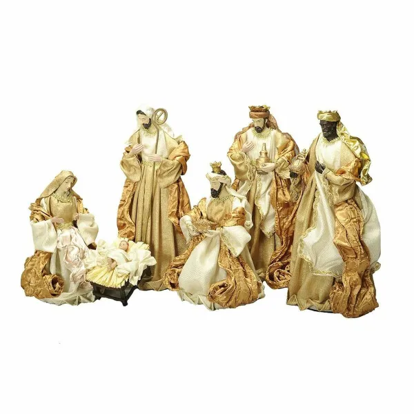 Ziemassvētku Laika Komplekts DKD Home Decor Bronza Kronis 30 x 5 x 30 cm 50 x 5 x 50 cm