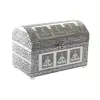 Dėžutė DKD Home Decor Žalia Sidabras Medžio Aliuminis 25 x 15 x 18 cm