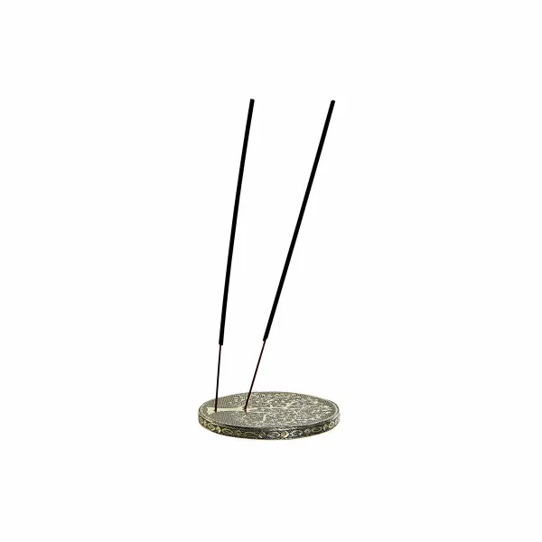 Eteeristen öljyjen poltin DKD Home Decor Puu Alumiini Buddha Arabi Ø 10 cm