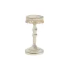 Kynttilänjalka DKD Home Decor Metalli Valkoinen 13 x 13 x 25 cm